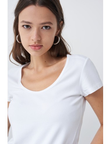 Camiseta algodón orgánico cuello redondo 124515