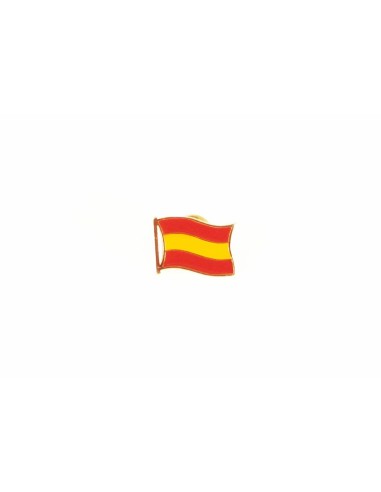 Pin bandera de España ondulada