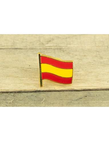 Pin bandera de España con mástil