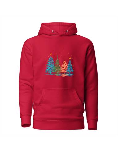 Sudadera con capucha Christmas Trees