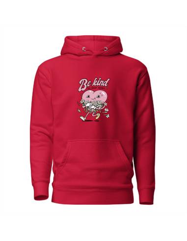 Sudadera con capucha Be kind to your heart
