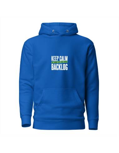 Sudadera con capucha Keep Calm and add it to the Backlog