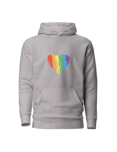 Sudadera con capucha Puzzle Rainbow Paint